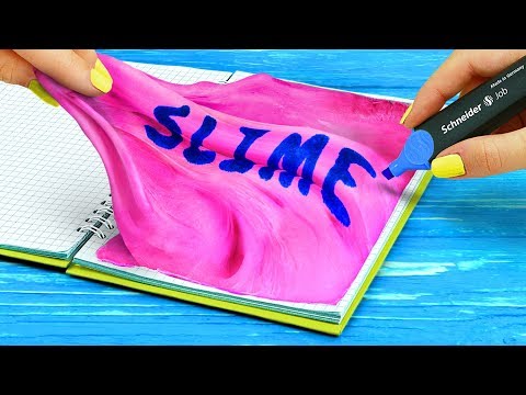 10개 DIY 말랑말랑 학용품 vs 슬라임 학용품 대전!