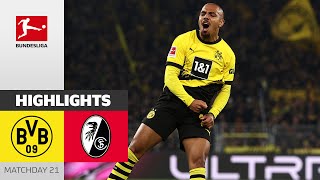 Comfortable Win For BVB! | Borussia Dortmund — Freiburg 3-0 | Highlights | Matchday 21 – Bundesliga