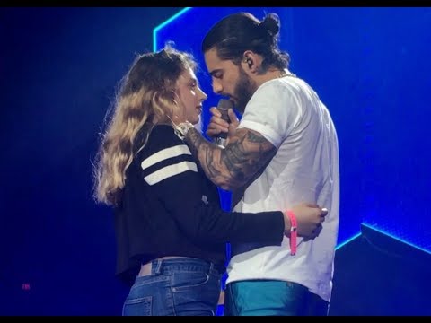 MALUMA BESA UNA FAN/Kisses a Fan - 2018 F.A.M.E Tour | EagleBank Arena, Washington DC