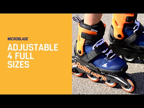 Video ROLLERBLADE Children's roller MICROBLADE CUBE - 21 Blue-orange