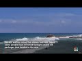 People enter the water and die’: Gazans collect aid packages from the sea  - 01:31 min - News - Video
