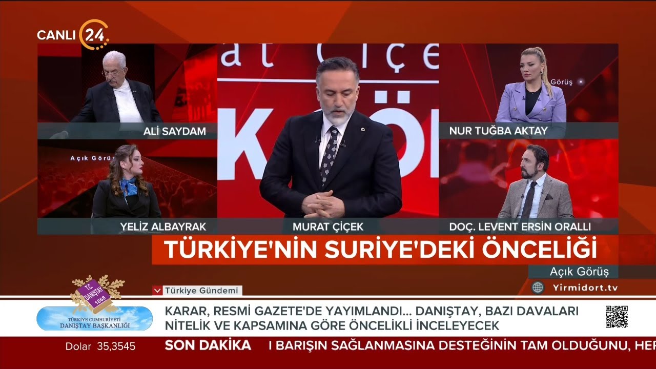 Murat Çiçek ile "Açık Görüş" / PKK Silah Bırakmazsa Ne Olur? – 08 01 2025
