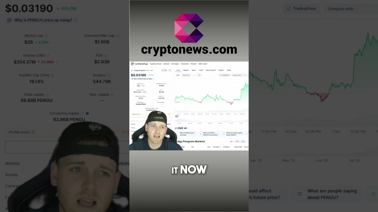 Pudgy Penguins: Market Cap Analysis and Price Prediction shorts