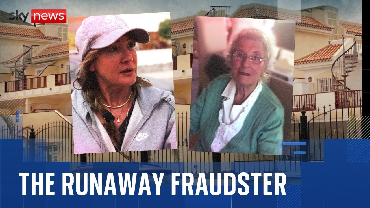 Sky News tracks down convicted fraudster who conned vulnerable pensioner and fled to Tenerife