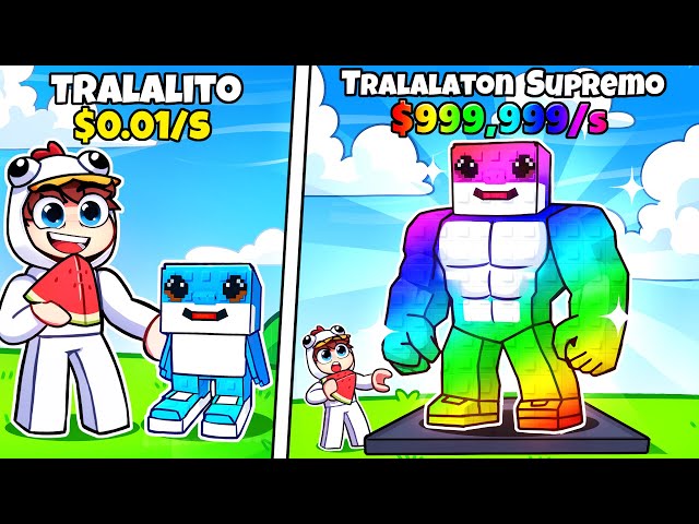 NOURRIR le BRAINROTS jusqu'au NIVEAU MAX sur Roblox Catch and Feed a Brainrot !
