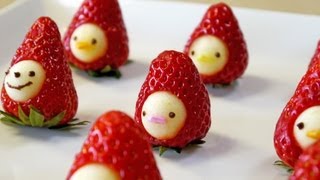 超療癒的水果點心，可愛的草莓小將