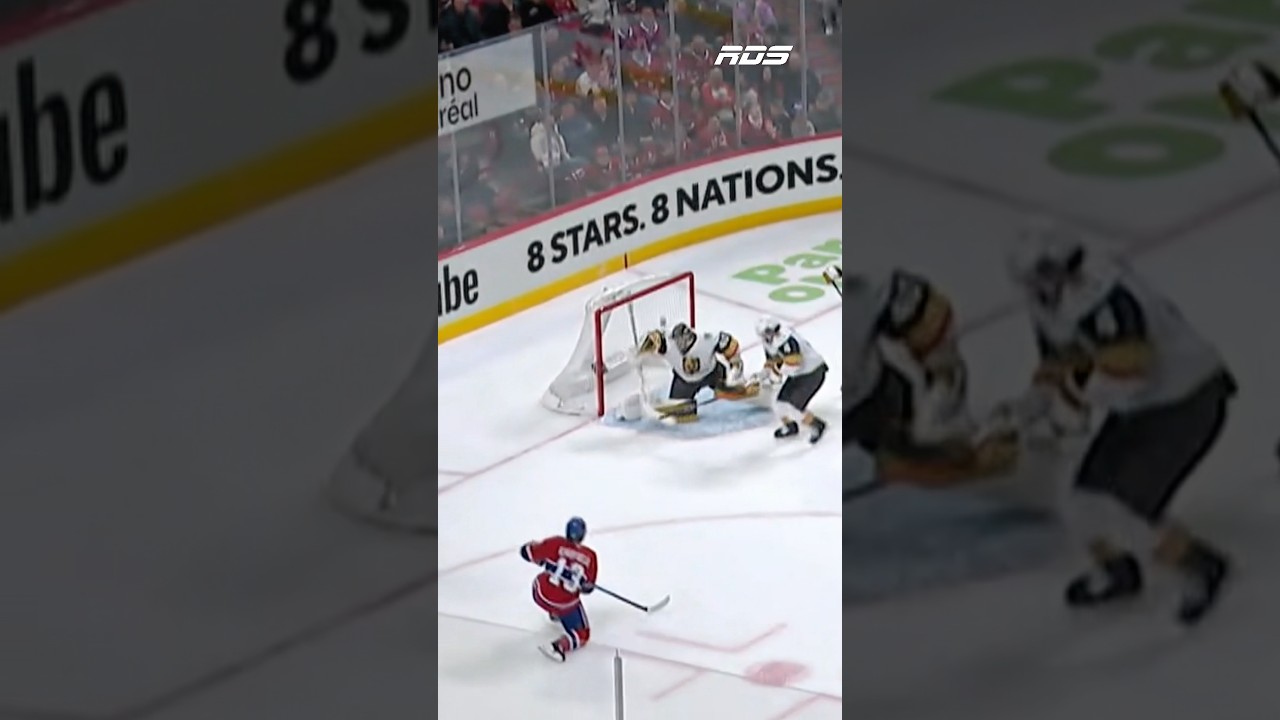 Cole Caufield se fait voler son 30e but de la saison par Akira Schmid! 😲