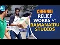 Rana busy with relief material works at Ramanaidu Studios