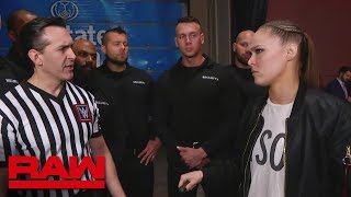 WWE management assigns security to Ronda Rousey: Raw, March 18, 2019