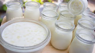 CÁCH LÀM SỮA CHUA NHA ĐAM Ủ KHÔ SIÊU NGON DỄ THÀNH CÔNG - CKK
