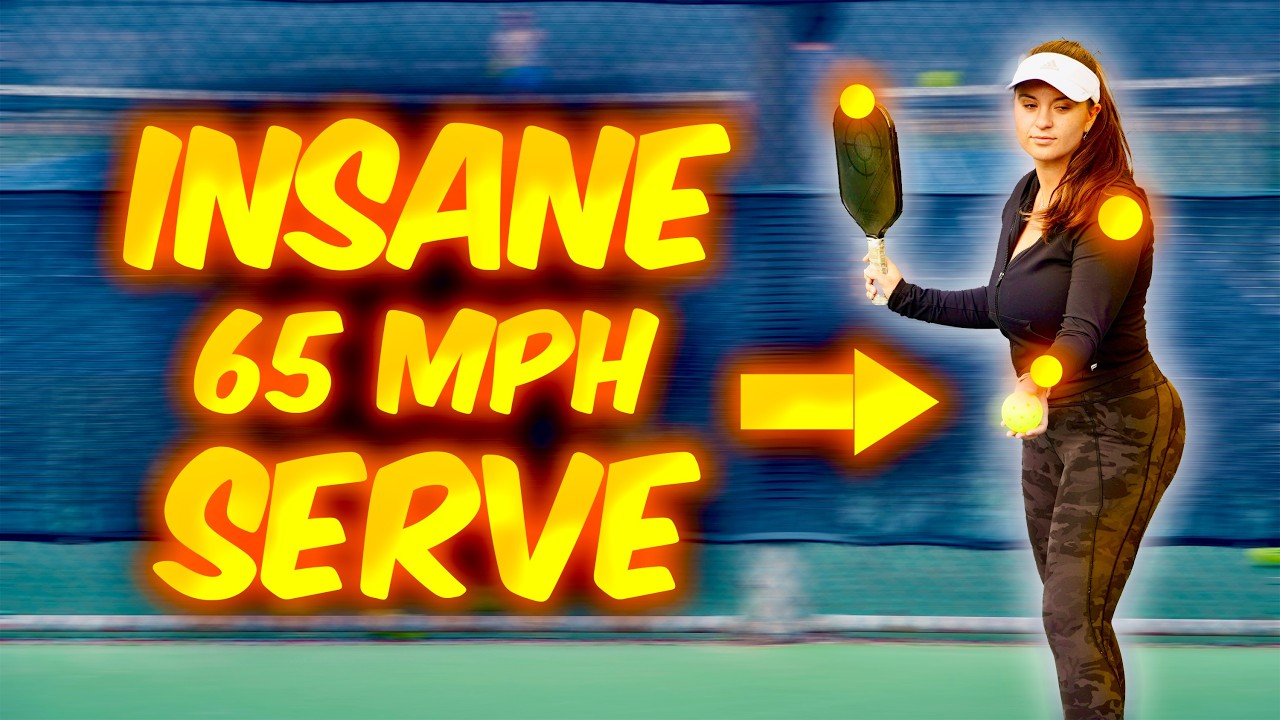 How to Hit EXPLOSIVE Serves in Pickleball (INSANE POWER + SPIN)