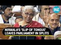 FM's slip-of-tongue leaves Parliamentarians burst into laughter
