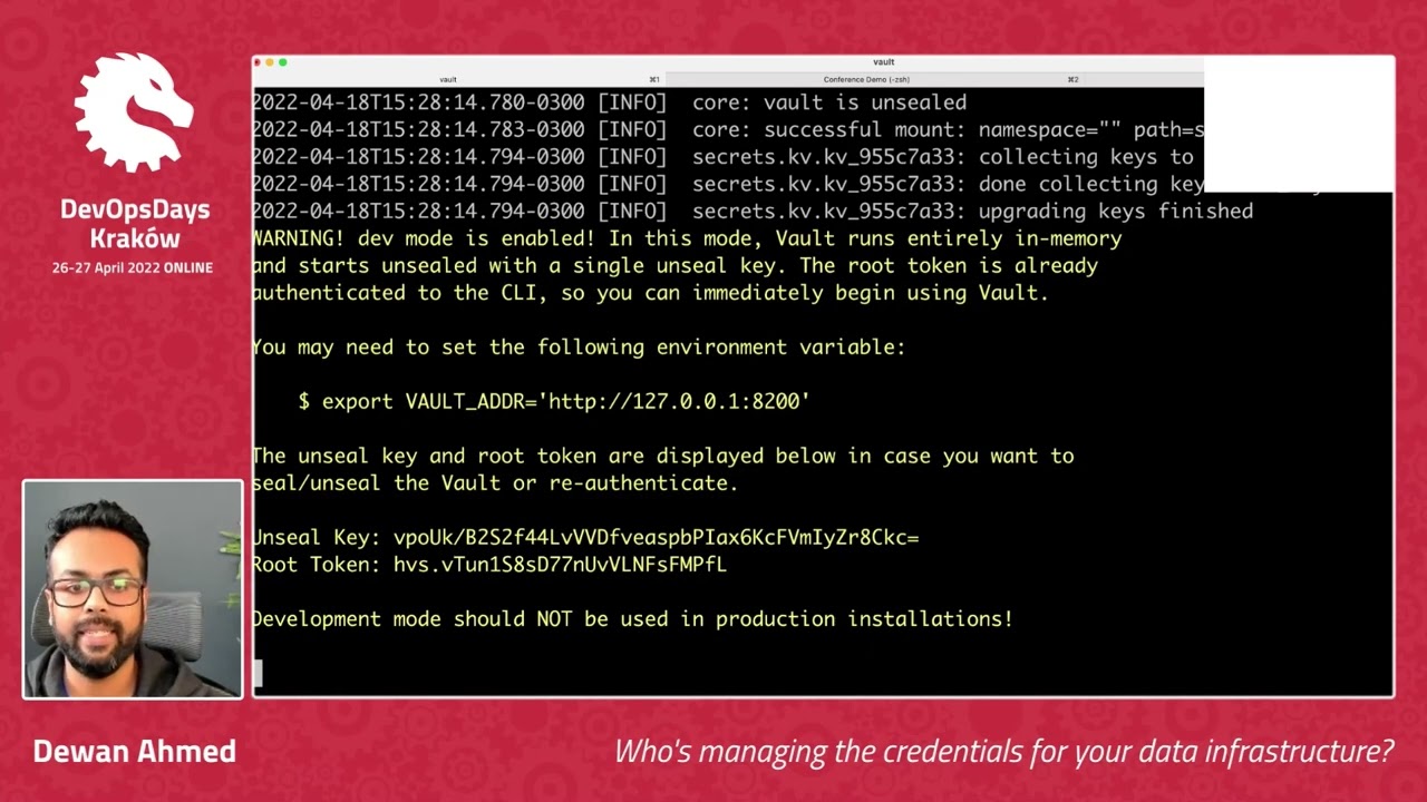 DevOpsDays Krakow 2022 - Dewan Ahmed - Who's managing the credentials for your data infrastructure?
