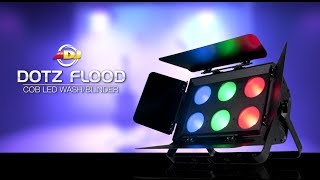 AMERICAN DJ Dotz Flood 6x 30W COB RGB LED Wash Blinder Effect In Action - Watch Video