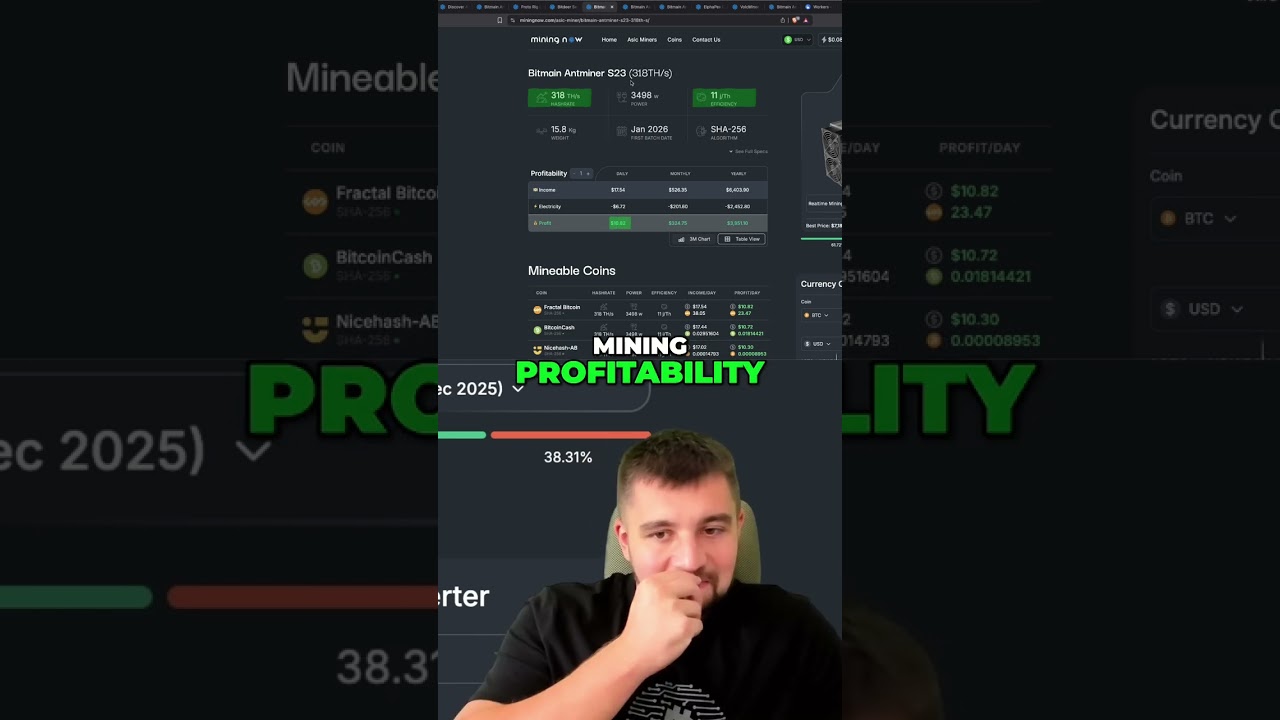 Antminer S23: Is It Profitable? Crypto Miner Review! shorts