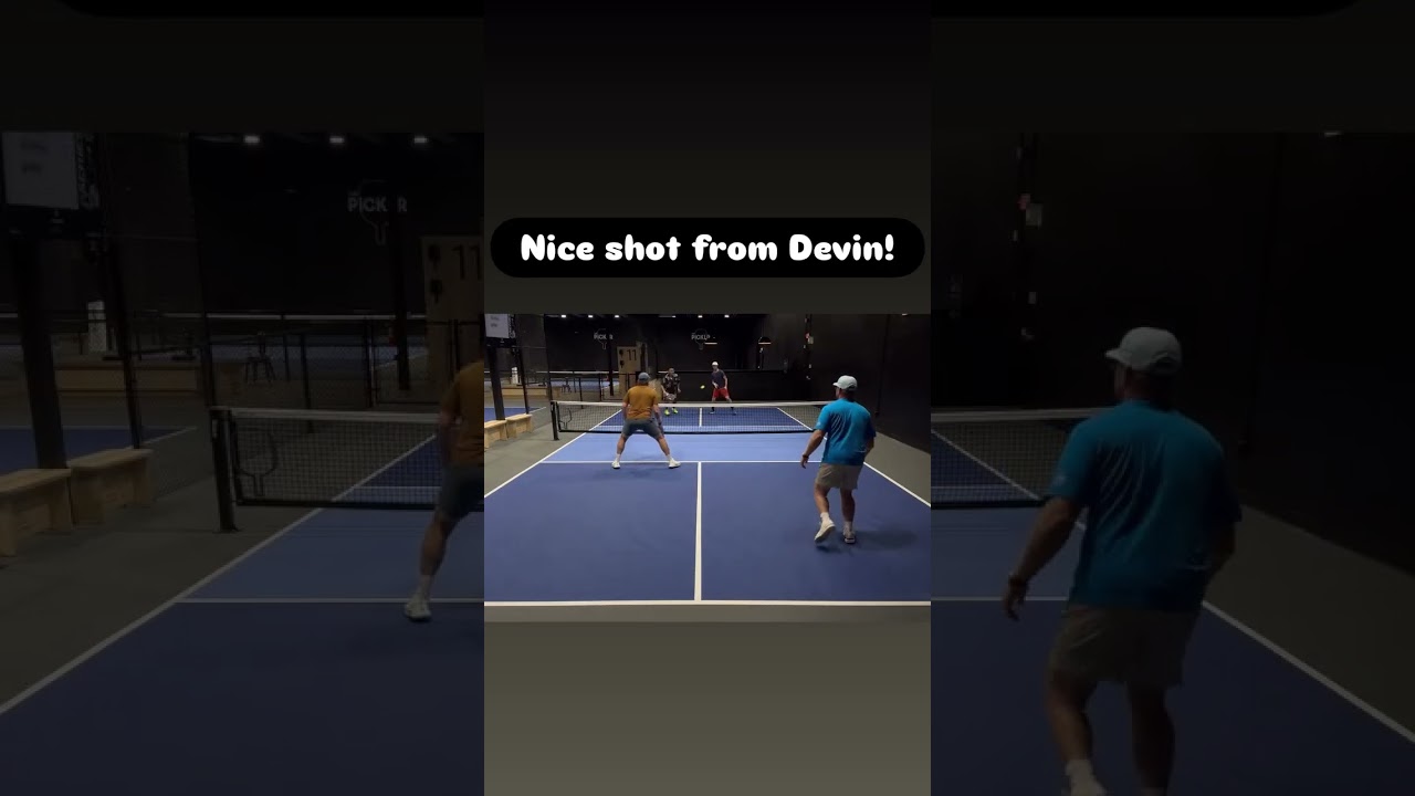 Nice shot from Devin #Pickleball #PickleballHighlights #PickleballLife #Shorts #YouTubeShorts