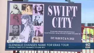 Glendale changes city name to celebrate Taylor Swift's 'Eras' tour kickoff