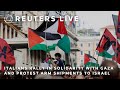 LIVE: Strike in Italy to protest arm shipments to Israel