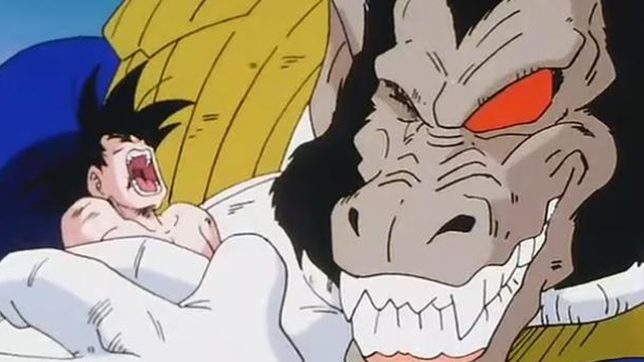 goku vs vegeta oozaru