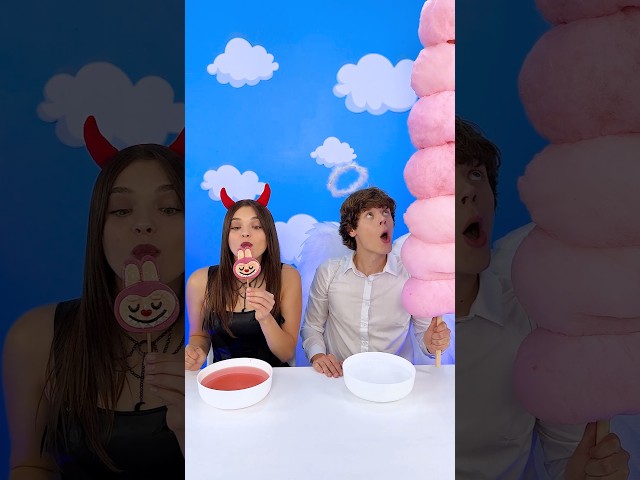 Angel vs Demon! 😇😈 Nothing Inside The Cotton Candy! 😱