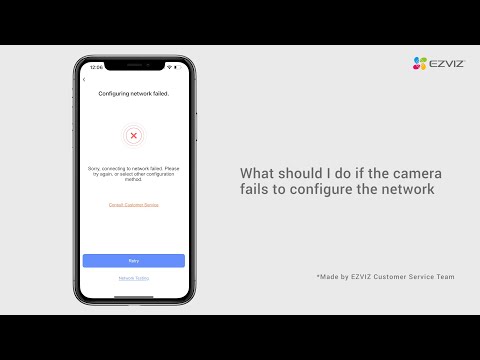 What should I do if the camera fails to configure the network