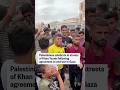 Palestinians celebrate in streets of Khan Younis following agreement to end war in Gaza