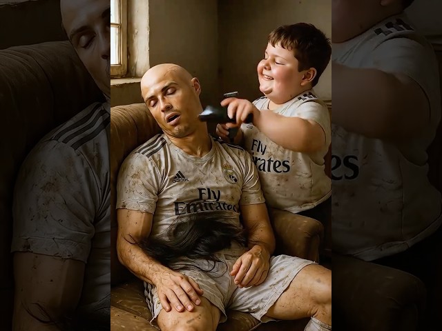 RONALDO GETS BULLIED FOR BEING BALD… WHAT HIS SON DOES WILL MAKE YOU LAUGH 😂💇‍♂️💔