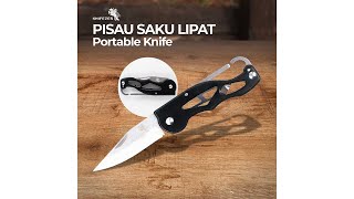 Pratinjau video produk KNIFEZER Pisau Saku Lipat Portable Camping Knife Survival Tool 440C 58HRC - CS-ZDD01