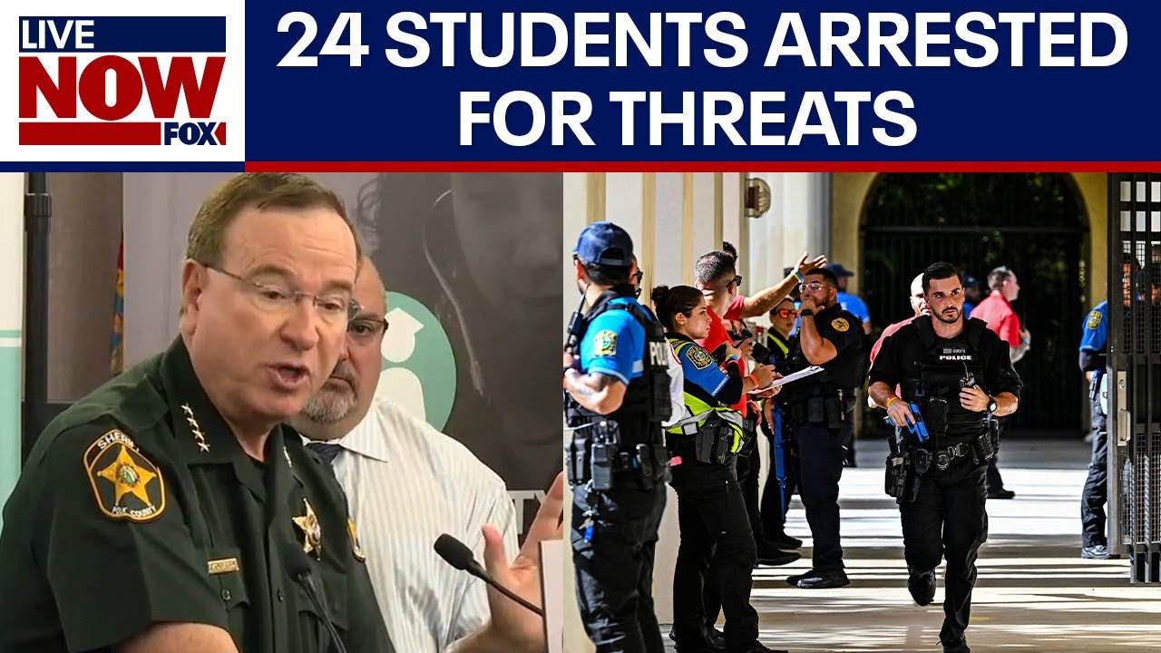 Grady Judd; 24 students arrested in Polk County for school threats in 28 days | LiveNOW from FOX