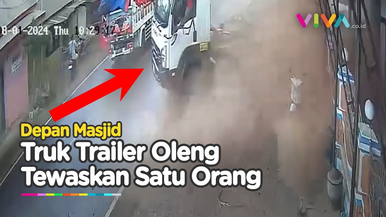 DETIK-DETIK TRUK Trailer Hancurkan MASJID dan Menewaskan ORANG