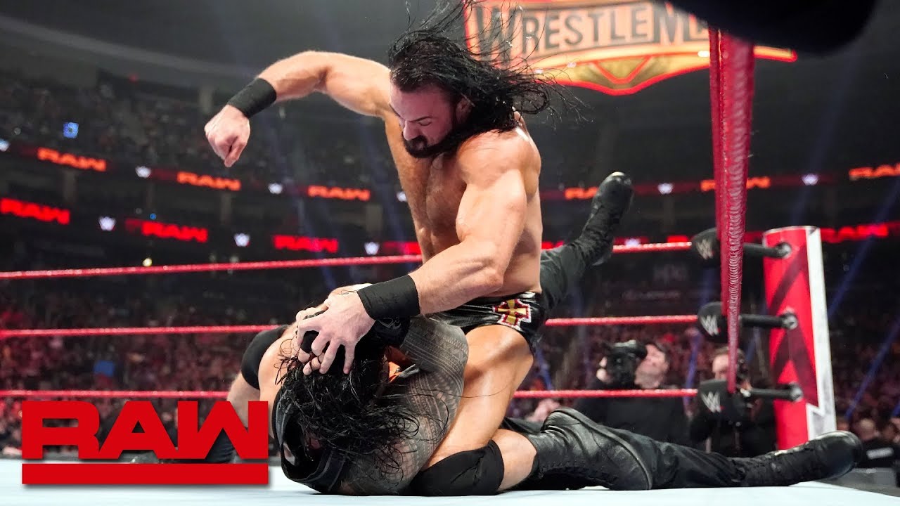 Video Raw 3 11 Drew Mcintyre Attacks Roman Reigns Wrestling Inc