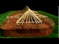 Reconstitution digitale de la maison longue de l'Anse aux Meadows