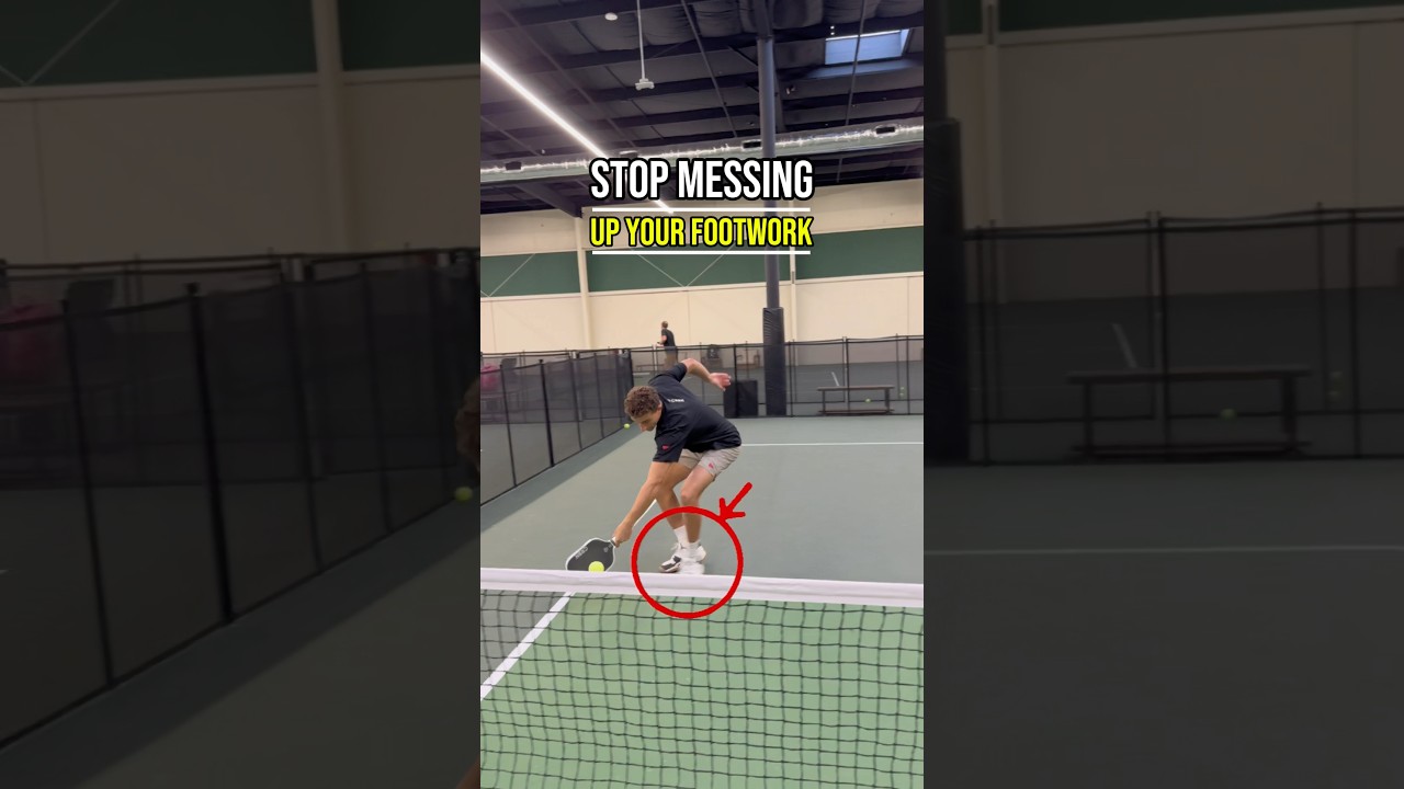 Learn PRO Footwork: The Foot Drag #pickleball #pickleballtips