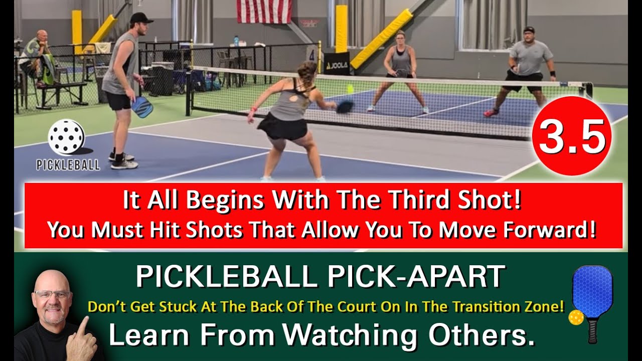 Pickleball Strategy! Understanding Why The Third Shot Is So Crucial! Learn By Watching Others!