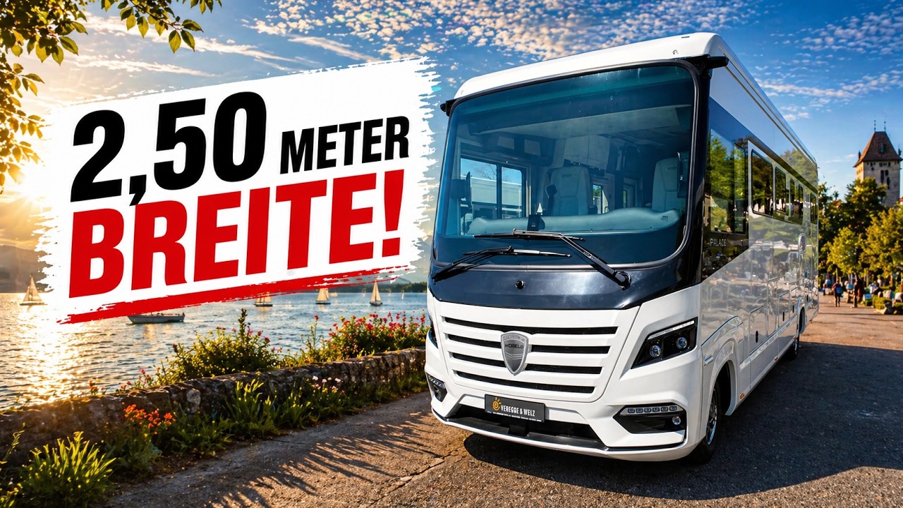 -120.000€! Luxus-Wohnmobil Morelo Palace 90 LS XL in gute Hände abzugeben. 2,5m XL BREITE
