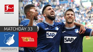 BIG Points For Hoffenheim | Hoffenheim — Union Berlin 4-2 | Highlights | Matchday 33 – Bundesliga