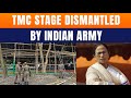 Kolkata TMC Dharna Dismantled By Indian Army | Mamata Hits Out At Centre | News9