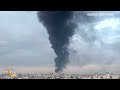 West Bank Fire | Fire Engulfs Plastic Factory In West Banks Hebron | News9  - 03:25 min - News - Video