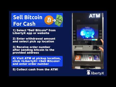 Walkthrough of how to sell bitcoin for cash at your neighborhood ATM with LibertyX.