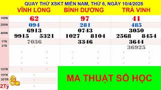 Quay thử xổ số MIỀN NAM ngày  10/4/2026 (VL-BD-TV)