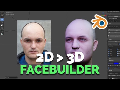 Upload mp3 to YouTube and audio cutter for 2D TO 3D FACE-BUILDER IN BLENDER! download from Youtube