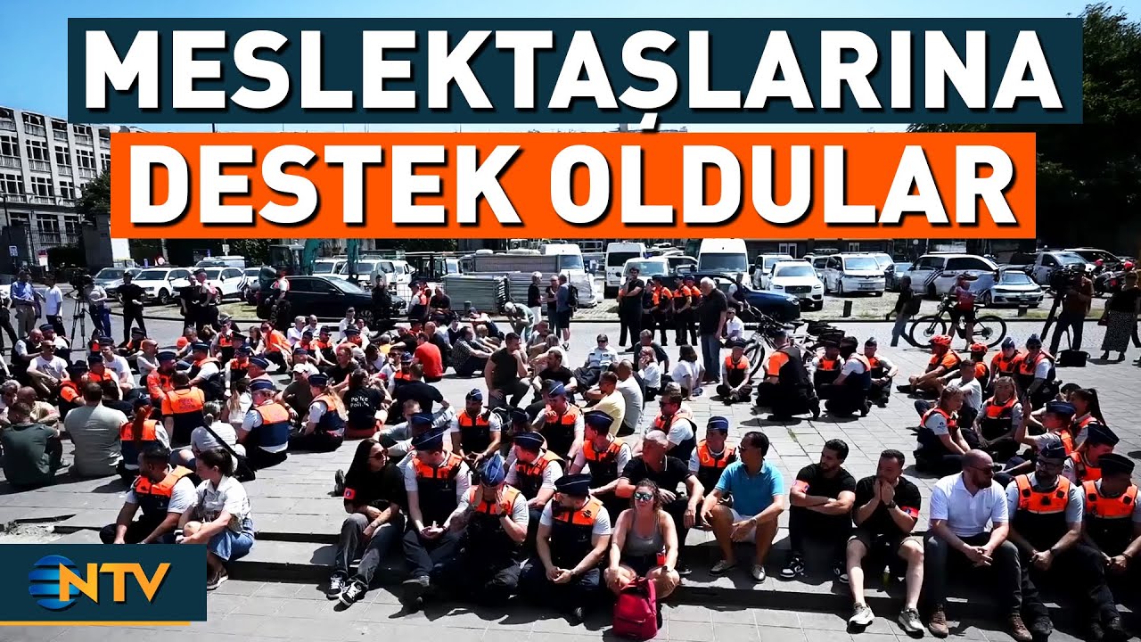 Yüzlerce Polis Tutuklanan Meslektaşlarına Destek Vermek İçin Adalet Sarayı Önünde Toplandı! | NTV