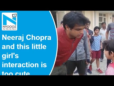 Watch, Neeraj Chopra’s reaction to a little girl saying ‘you are only my favourite’ goes viral Watch, Neeraj Chopra’s reaction to a little girl saying ‘you are only my favourite’ goes viral