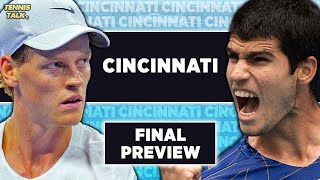 Sinner vs Alcaraz | ATP Cincinnati 2025 Final | Tennis Talk Preview & Prediction