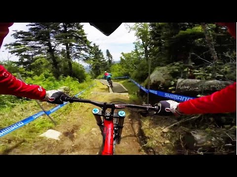 Claudio Caluoris Mountain Bike POV in Mont Sainte Anne