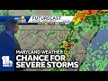 Tony shows chances for severe storms