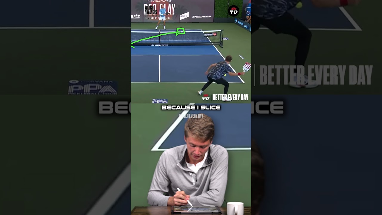 Collin Shick discusses spin continuation: adding spin to each subsequent shot in a rally 💯