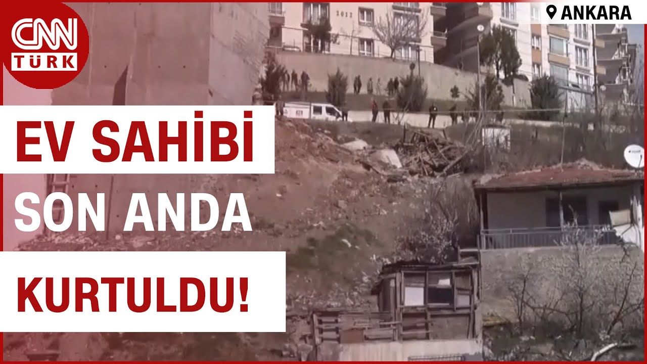 Ankara'da İstinat Duvarı Gecekondunun Üzerine Çöktü! | CNN TÜRK