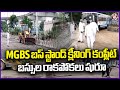 Buses Plying Resumes From MGBS Bus Stand As Debris Cleaning Completed | V6 News