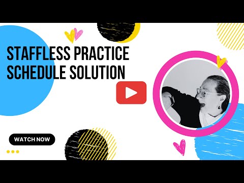 Optimize Your Productivity: The Ultimate Staffless Practice Schedule Guide | @StafflessPractice